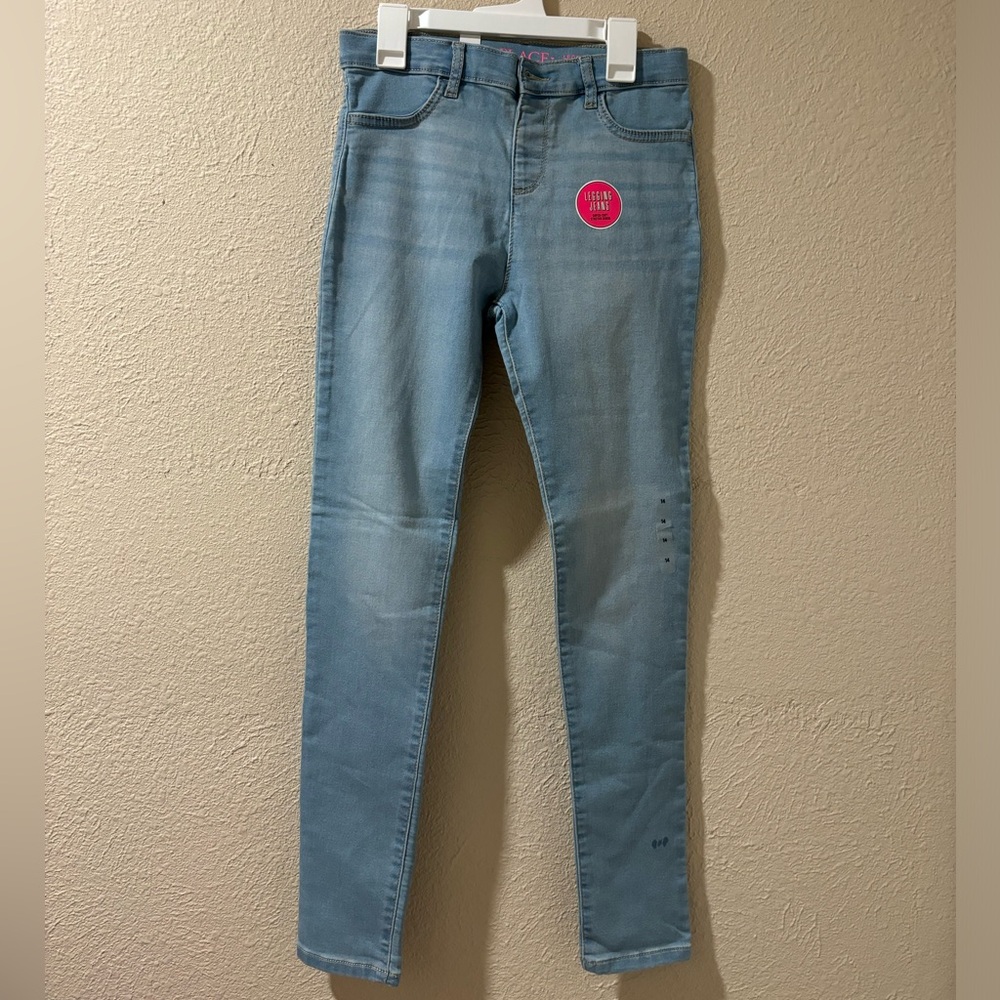 Children's Place Girls Jean Leggings - medium wash